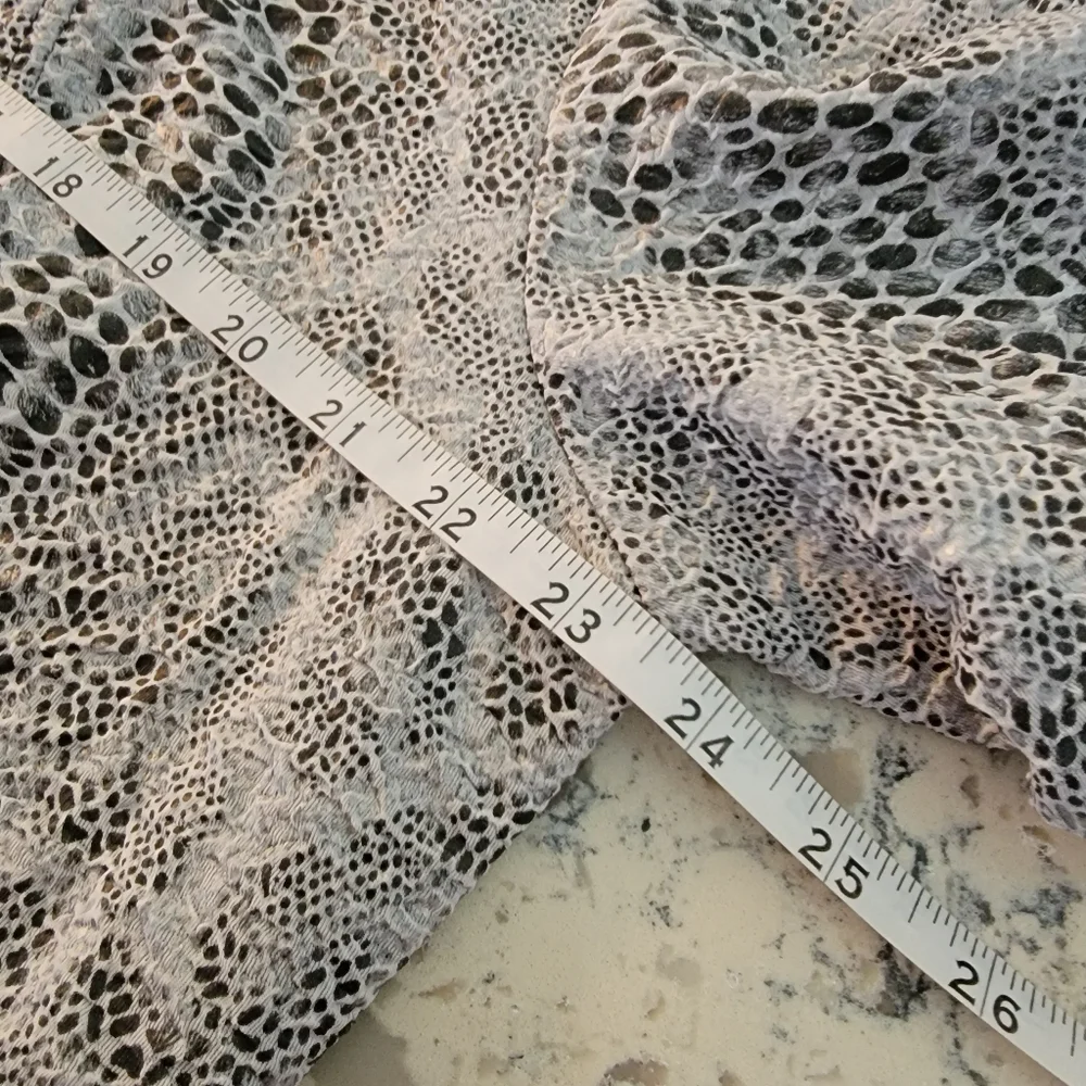 Chico’s 3 Black White Faux‎ Snakeskin Cropped Jacket